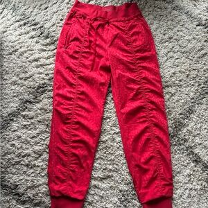 Athleta Vibrant Red Jogger Pants